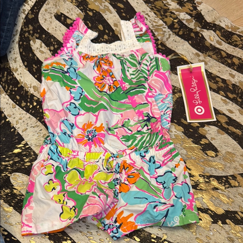 Lilly Pulitzer Colorful Floral Romper